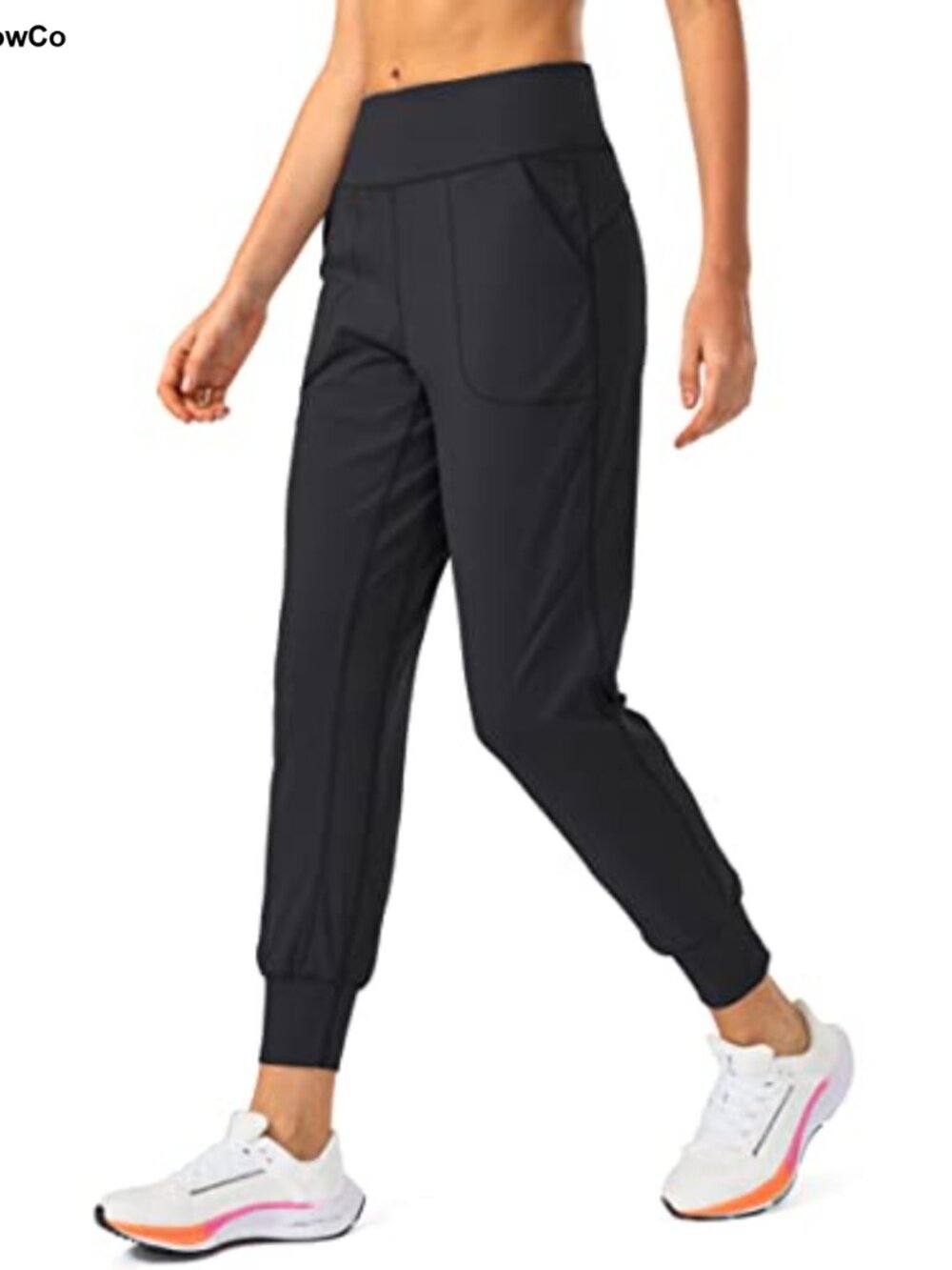 Women's Joggers with Zipper Pockets High Waisted Athletic Yoga Pants Tapered Leg